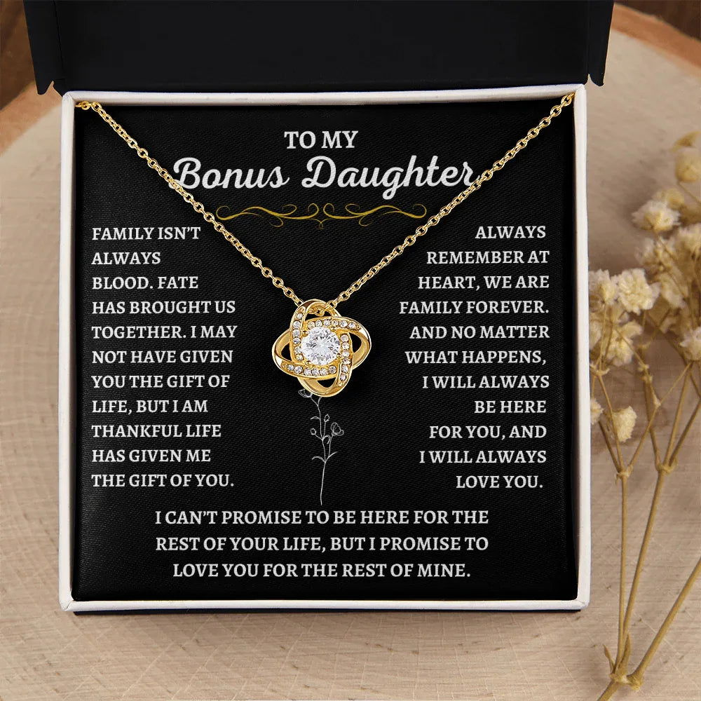 To My Bonus Daughter - Gift of Life Necklace - Giftinum
