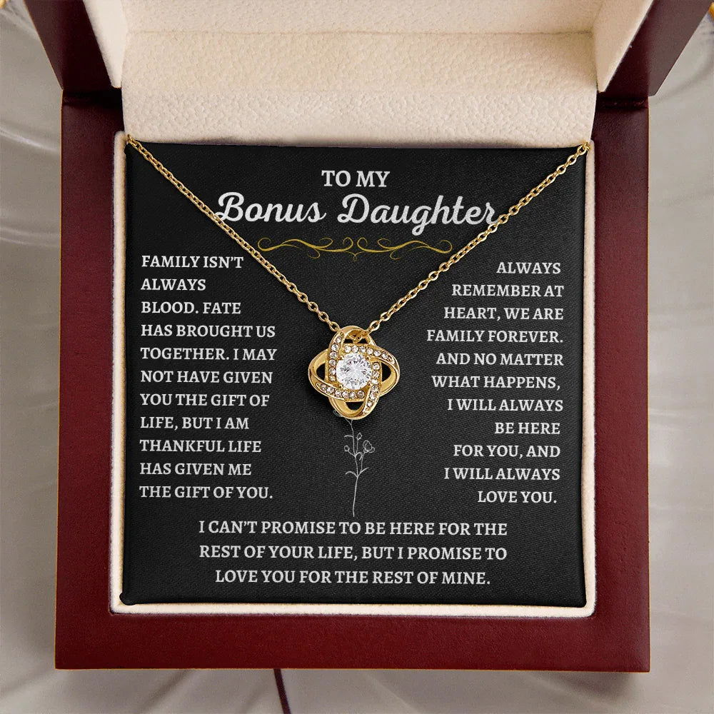 To My Bonus Daughter - Gift of Life Necklace - Giftinum