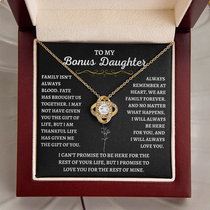 To My Bonus Daughter - Gift of Life Necklace - Giftinum