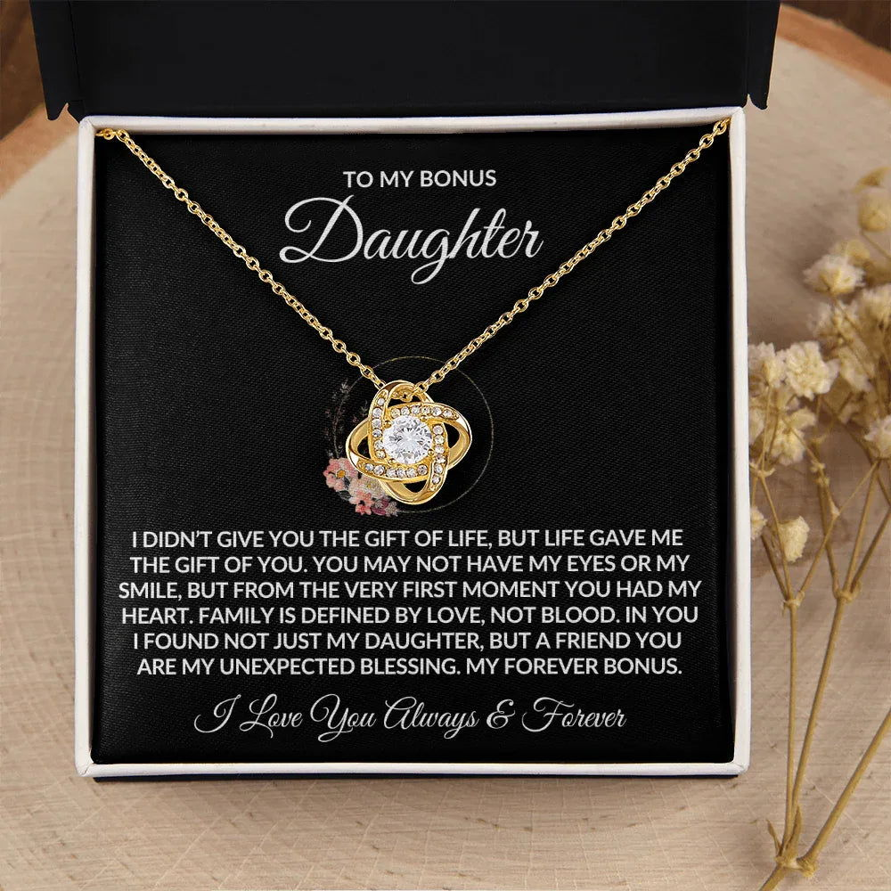 To My Bonus Daughter Necklace - Gift of Life - Giftinum