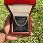 To My Dad-Always Be Loved Cuban Link Chain - Giftinum