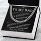 To My Dad - My Dreams Cuban Link Chain - Giftinum