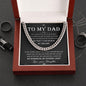 To My Dad - My Dreams Cuban Link Chain - Giftinum