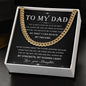To My Dad - My Dreams Cuban Link Chain - Giftinum