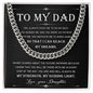 To My Dad - My Dreams Cuban Link Chain - Giftinum