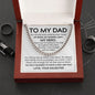 To My Dad - My Guiding Light Cuban Link Chain - Giftinum