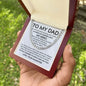 To My Dad - My Guiding Light Cuban Link Chain - Giftinum