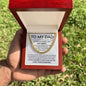 To My Dad - My Guiding Light Cuban Link Chain - Giftinum