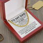 To My Dad - My Guiding Light Cuban Link Chain - Giftinum