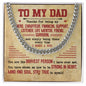To My Dad - Strong In Heart Cuban Link Chain - Giftinum