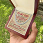To My Dad - Strong In Heart Cuban Link Chain - Giftinum