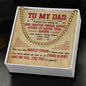 To My Dad - Strong In Heart Cuban Link Chain - Giftinum