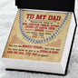 To My Dad - Strong In Heart Cuban Link Chain - Giftinum