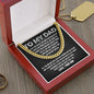 To My Dad - Warm Smile Cuban Link Chain - Giftinum