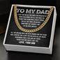 To My Dad - Warm Smile Cuban Link Chain - Giftinum