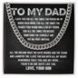 To My Dad - Warm Smile Cuban Link Chain - Giftinum