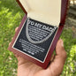 To My Dad - Warm Smile Cuban Link Chain - Giftinum