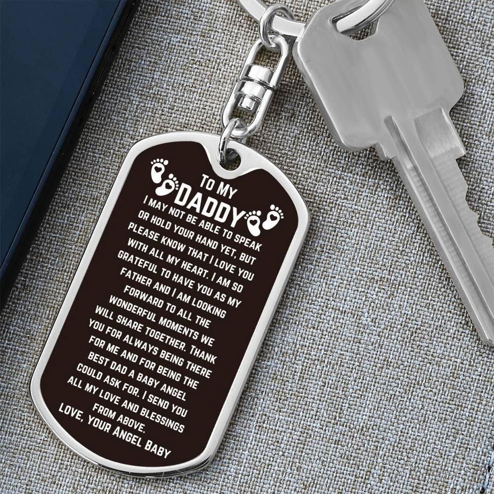 To My Daddy Keychain - From Baby Angel - Giftinum