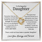 To My Daughter - Remember that you are unfailingly 18K Yellow Gold Finish / Two-Toned Box Jewelry Giftinum