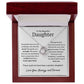 To My Daughter - Remember that you are unfailingly 14K White Gold Finish / Luxury Box w/LED Jewelry Giftinum