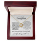 To My Daughter - Remember that you are unfailingly 18K Yellow Gold Finish / Luxury Box w/LED Jewelry Giftinum