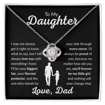 To My Daughter Gift From Dad - Forever My Little Girl - Giftinum
