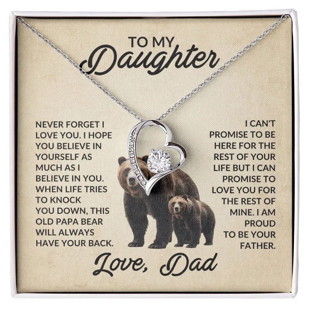 To My Daughter Love Dad - This Old Papa Bear - Giftinum