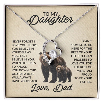 To My Daughter Love Dad - This Old Papa Bear - Giftinum