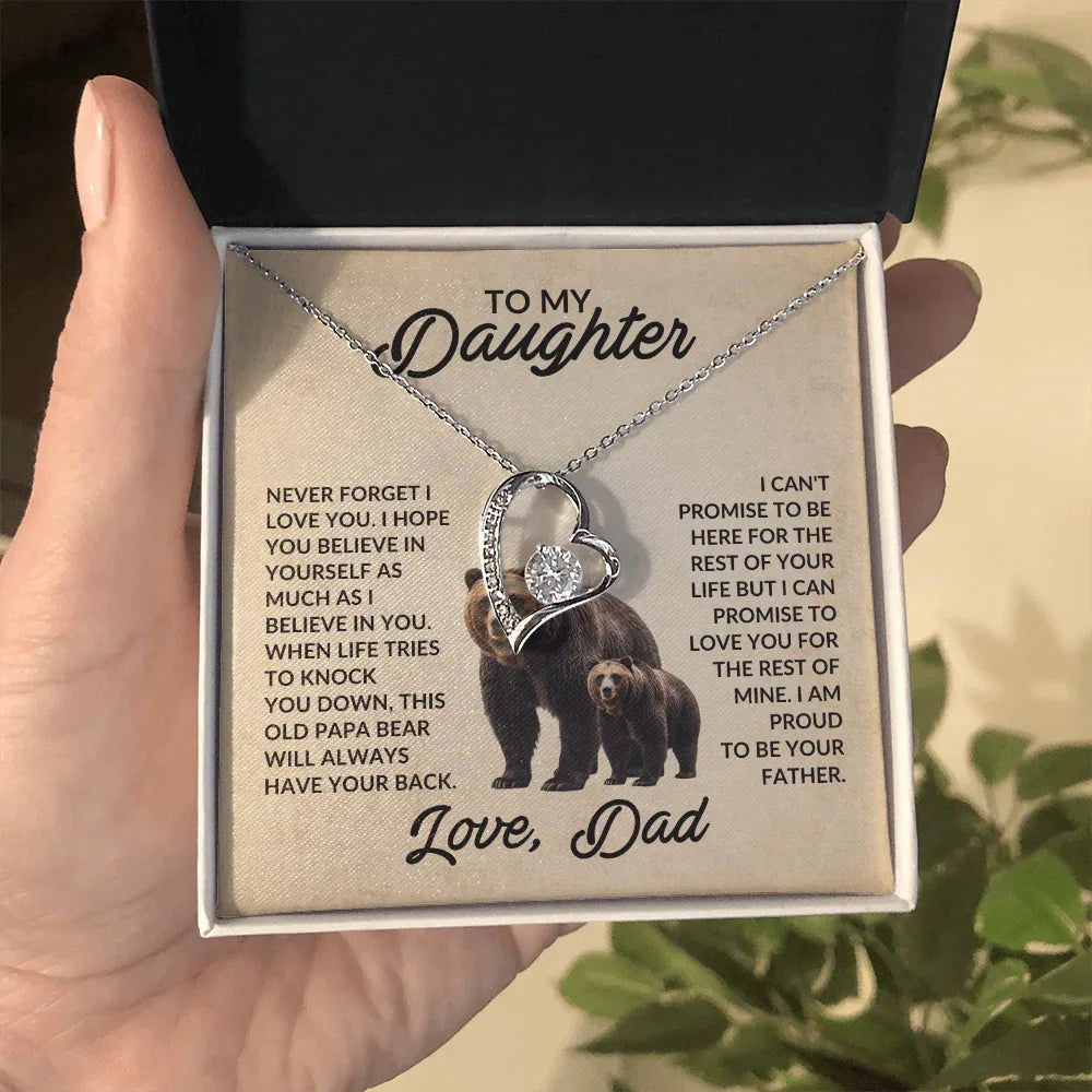 To My Daughter Love Dad - This Old Papa Bear - Giftinum