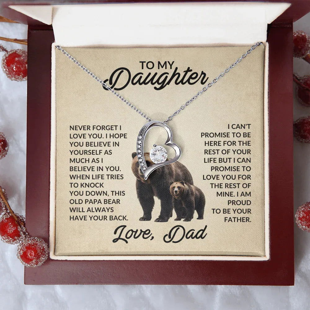 To My Daughter Love Dad - This Old Papa Bear - Giftinum
