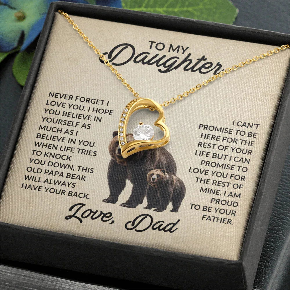 To My Daughter Love Dad - This Old Papa Bear - Giftinum