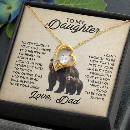 To My Daughter Love Dad - This Old Papa Bear - Giftinum