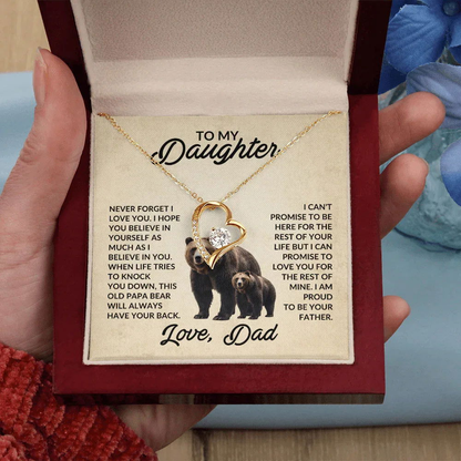 To My Daughter Love Dad - This Old Papa Bear - Giftinum