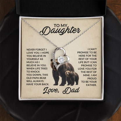 To My Daughter Love Dad - This Old Papa Bear - Giftinum