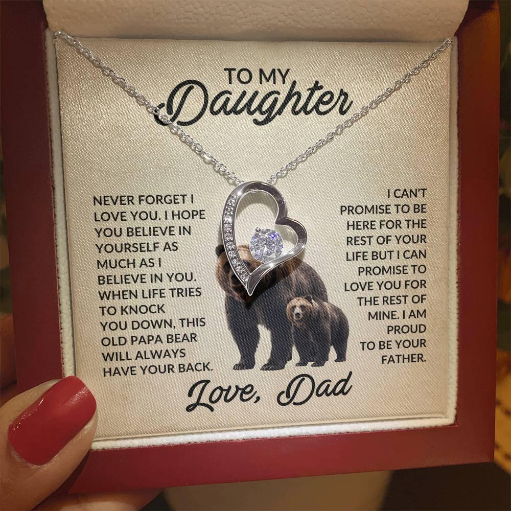 To My Daughter Love Dad - This Old Papa Bear - Giftinum