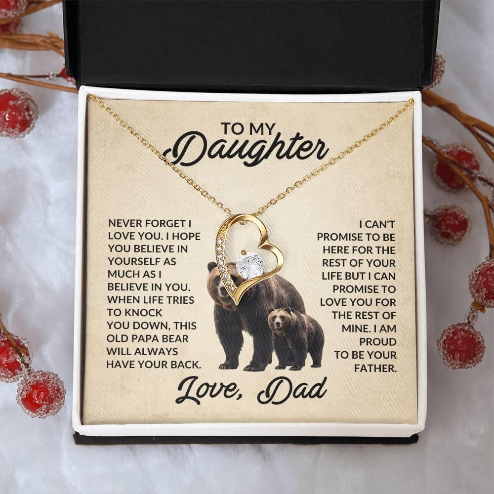 To My Daughter Love Dad - This Old Papa Bear - Giftinum