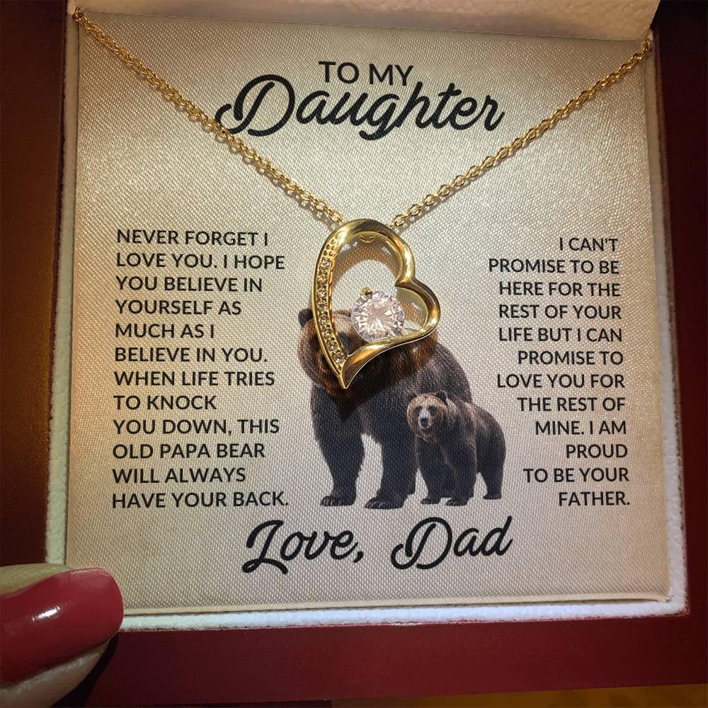 To My Daughter Love Dad - This Old Papa Bear - Giftinum