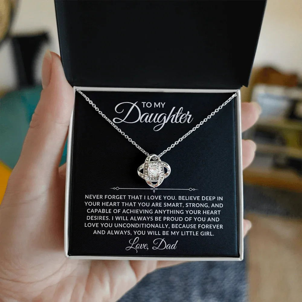 To My Daughter Necklace - Always Proud Of You - Giftinum