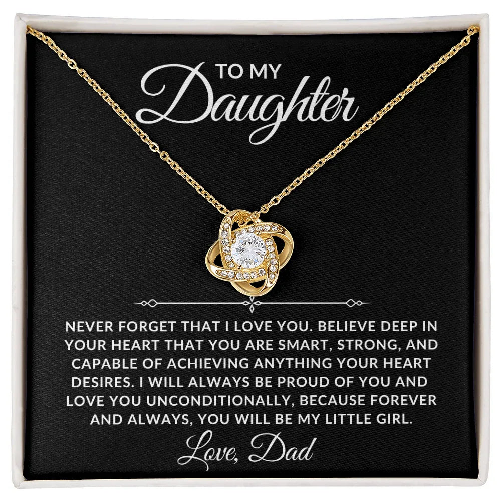 To My Daughter Necklace - Always Proud Of You - Giftinum