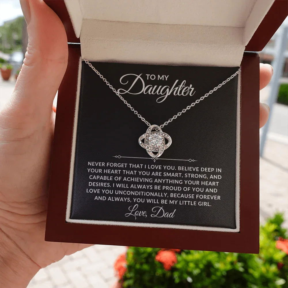 To My Daughter Necklace - Always Proud Of You - Giftinum