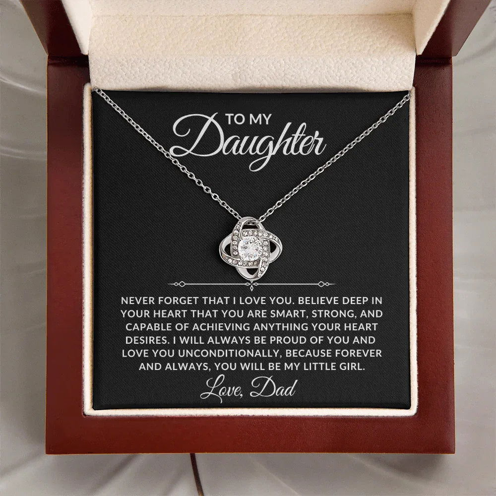 To My Daughter Necklace - Always Proud Of You - Giftinum
