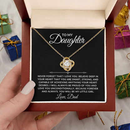 To My Daughter Necklace - Always Proud Of You - Giftinum