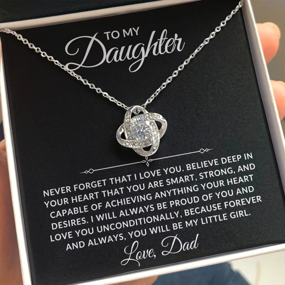 To My Daughter Necklace - Always Proud Of You - Giftinum