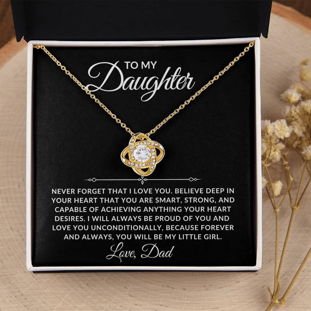 To My Daughter Necklace - Always Proud Of You - Giftinum