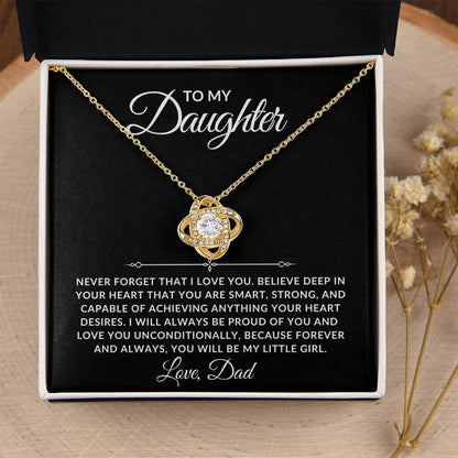 To My Daughter Necklace - Always Proud Of You - Giftinum