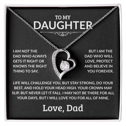 To My Daughter Necklace - I Am Not The Dad - Giftinum