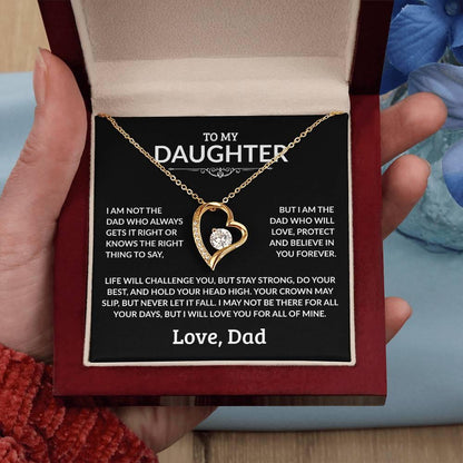 To My Daughter Necklace - I Am Not The Dad - Giftinum
