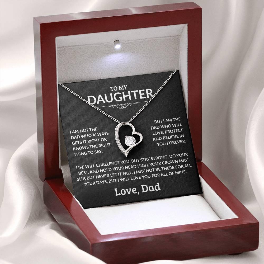 To My Daughter Necklace - I Am Not The Dad - Giftinum