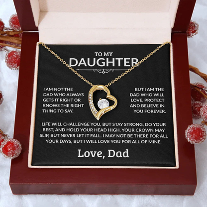 To My Daughter Necklace - I Am Not The Dad - Giftinum