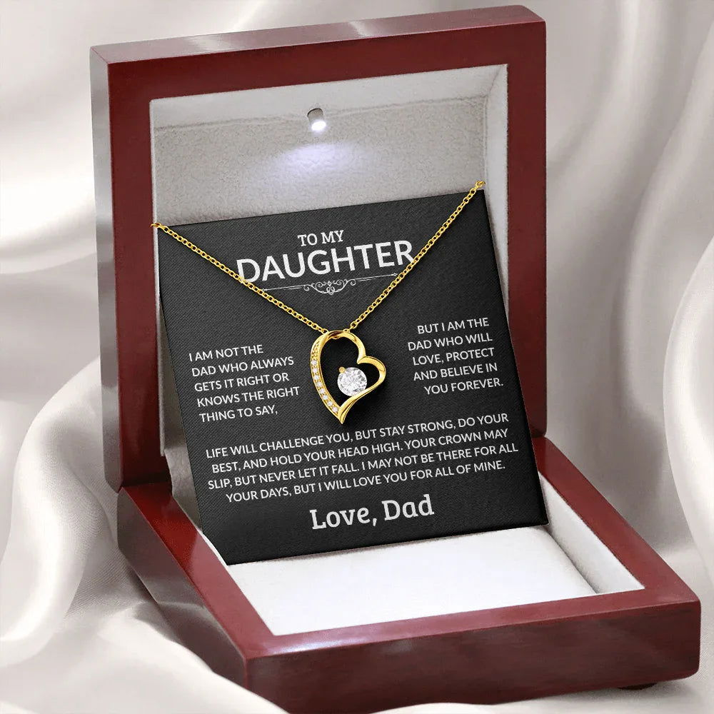 To My Daughter Necklace - I Am Not The Dad - Giftinum